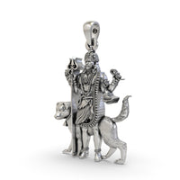 Kalbhairav Pendant with Rudraksha Mala - view 2