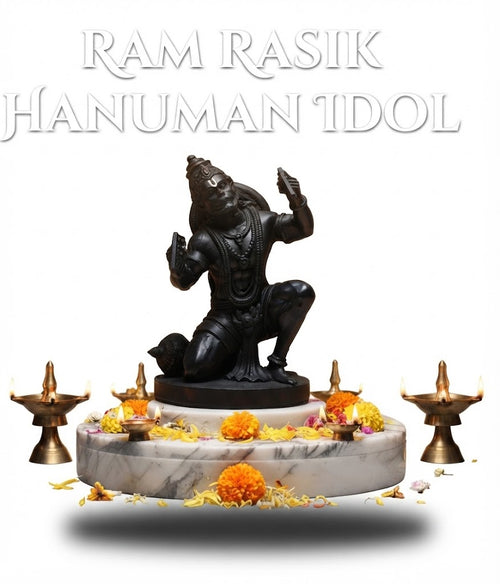 Ram Rasik Hanuman Idol – Black