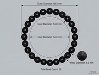 Evil Eye Black Tourmaline Bracelet