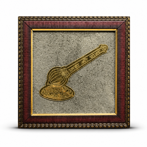 Hanuman Gada Pyrite Frame