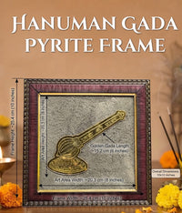 Hanuman Gada Pyrite Frame