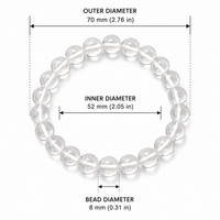 Natural Sphatik Crystal Bracelet