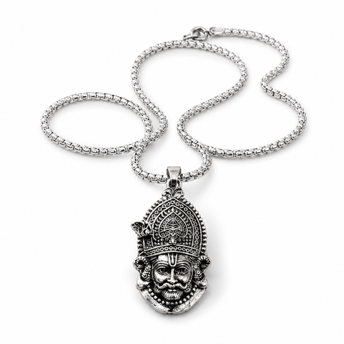 Khatu Shyam Silver Pendant