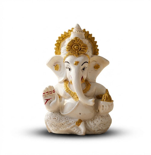Vighnaharta Ganesh Idol – White