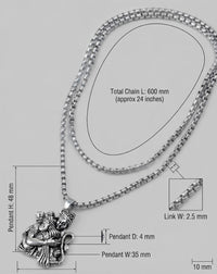 Ram Hanuman Pendant with Chain