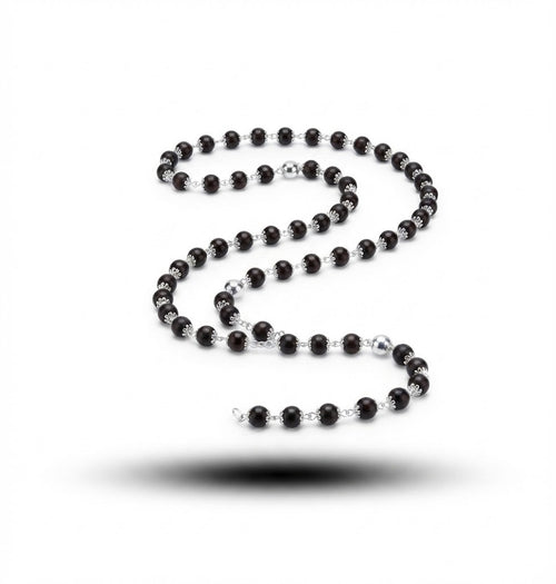 Silver coated Karungali Mala