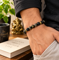 Leo Zodiac Bracelet - Tiger Eye & Citrine