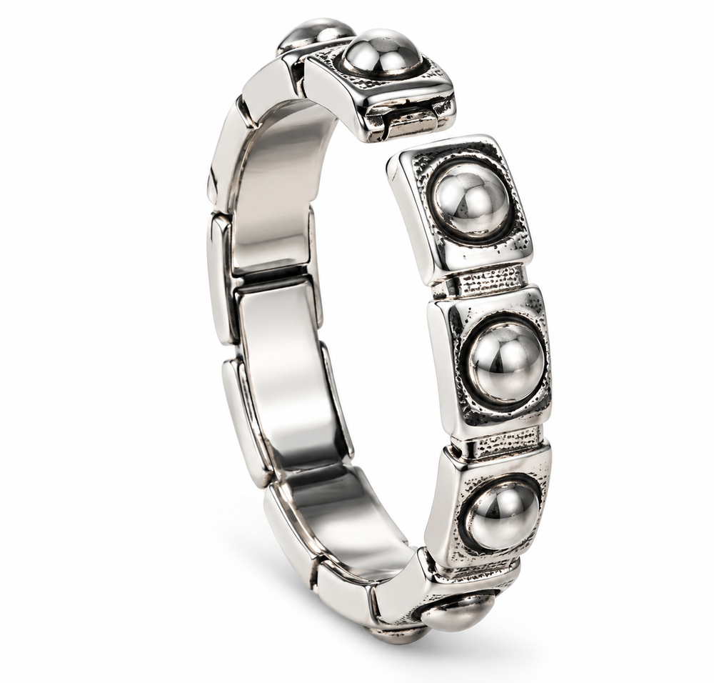 Pyrite Stud Ring