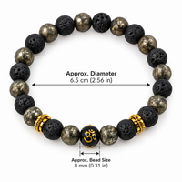 Wealth OM Pyrite Bracelet